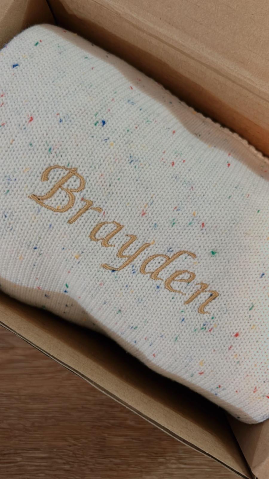 Sprinkle Knit Blanket