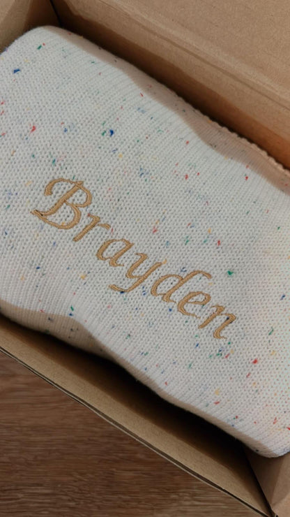 Sprinkle Knit Blanket